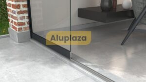 1-rail glazen schuifwand