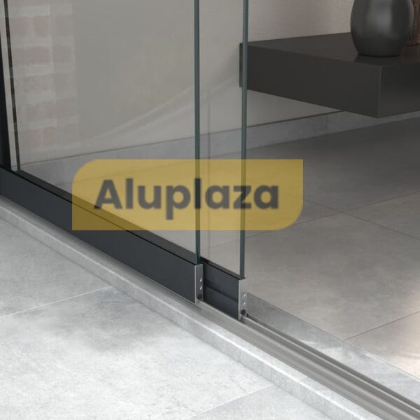 2-rails glazen schuifwand